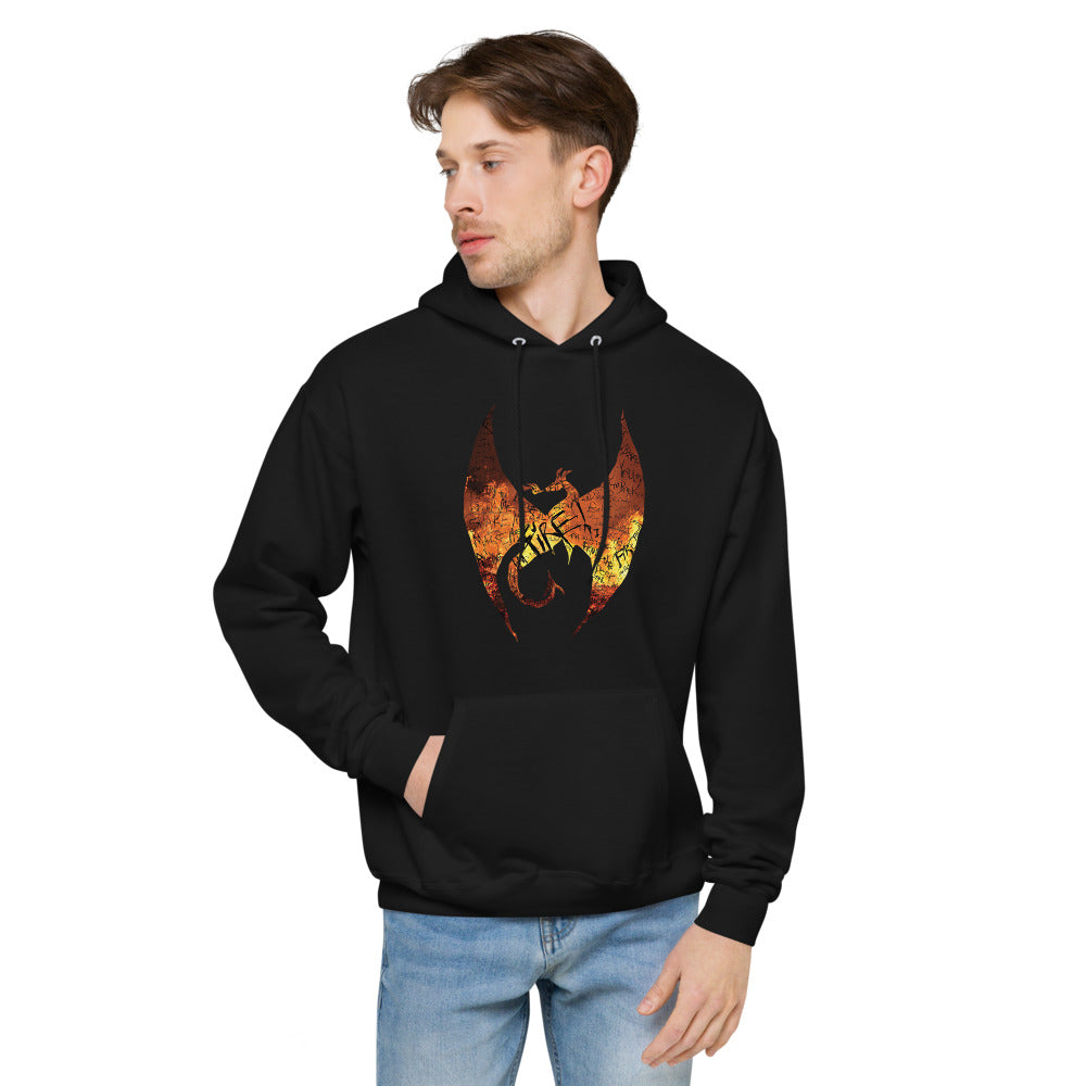 FIRE! Unisex fleece hoodie