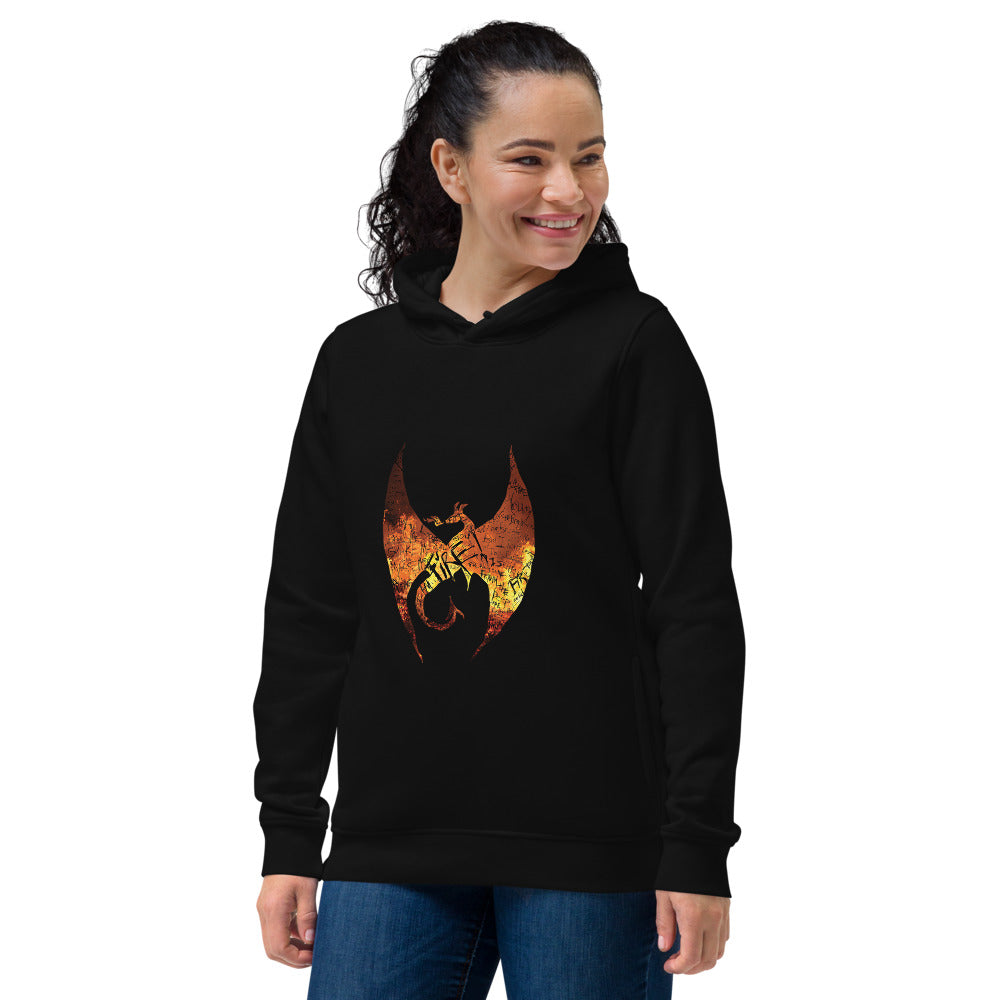 FIRE! Women's eco fitted hoodie